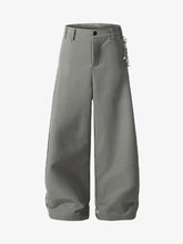 Elastic Waistband Barrel Pants - 2425